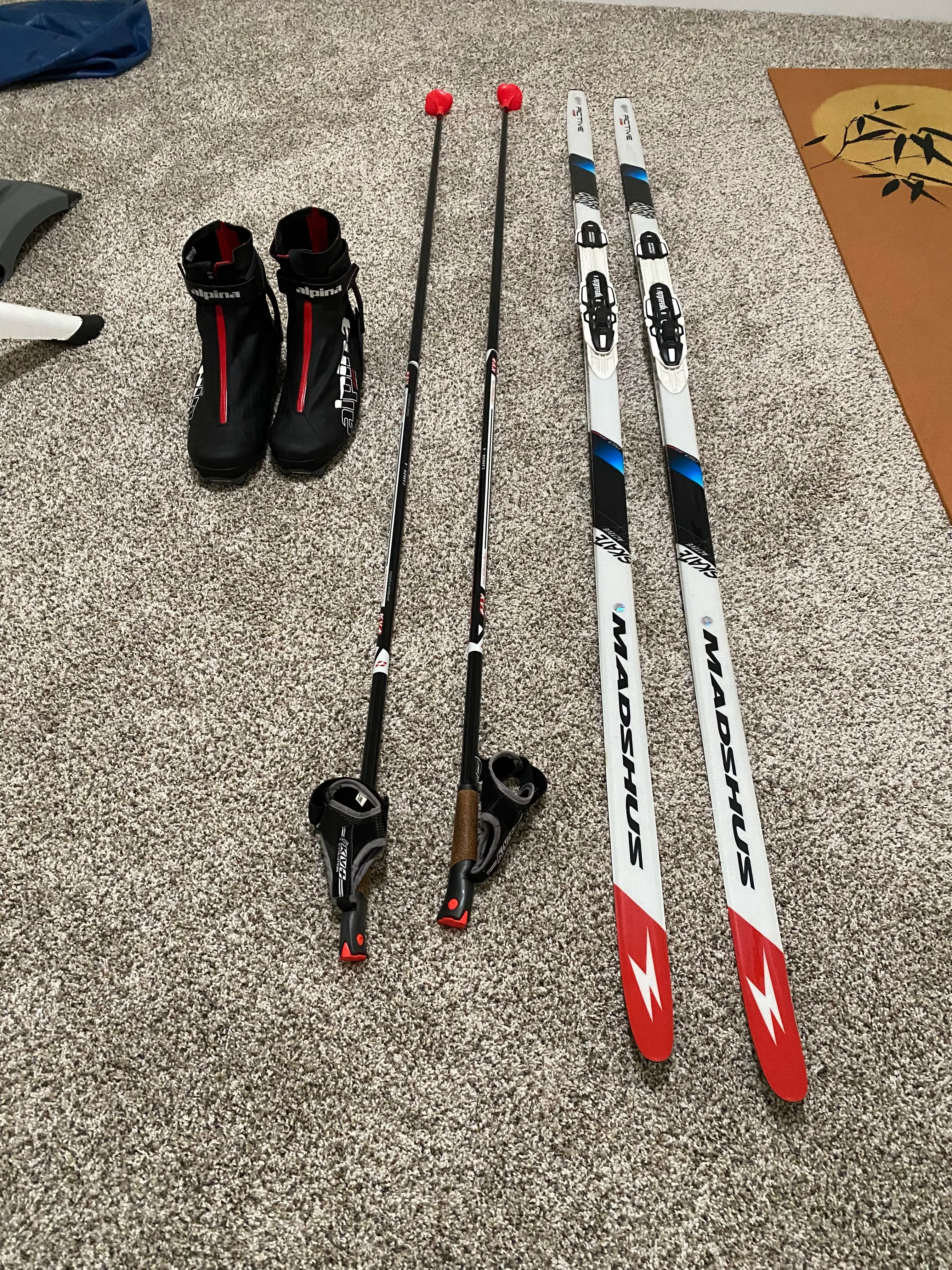 Madshus Active Skate XC Ski Package w/ Alpina Boots & KV+ Carbon Poles